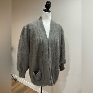 Vintage Escalade angora lined cardigan size large